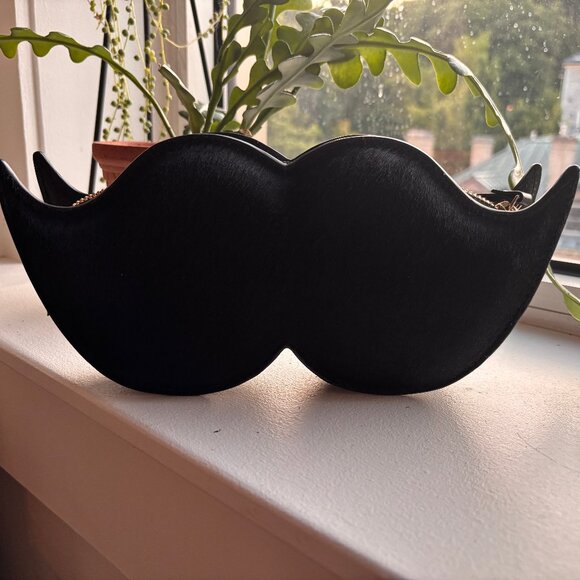 Rare Kate Spade Mustache Crossbody/Clutch Bag – Collector's Piece - Picture 11 of 12